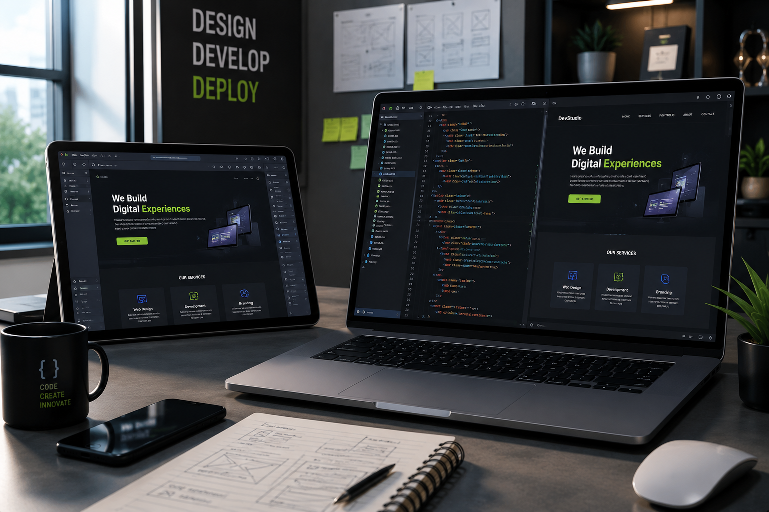 Best website development services in Delhi NCR custom coding by Digital IT Promotion